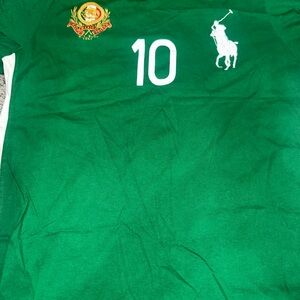 Ralph Lauren Mexico shirt  with White Number and Pony L